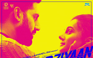 Poster of Manmarziyaan starring Abhishek Bachchan, Vicky Kaushal & Taapsee Pannu